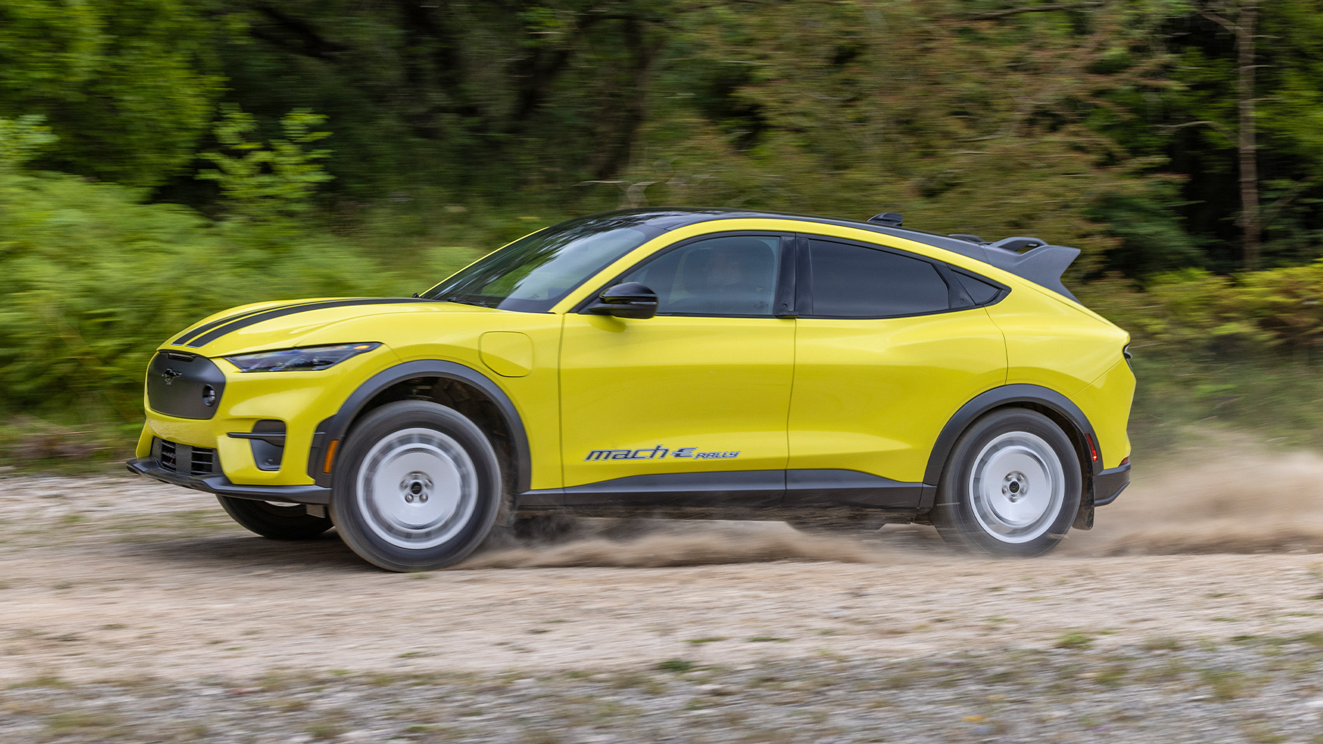 2024 Ford Mustang Mach-E Rally Slings Gravel With 480 HP, More Sidewall, and MagneRide
