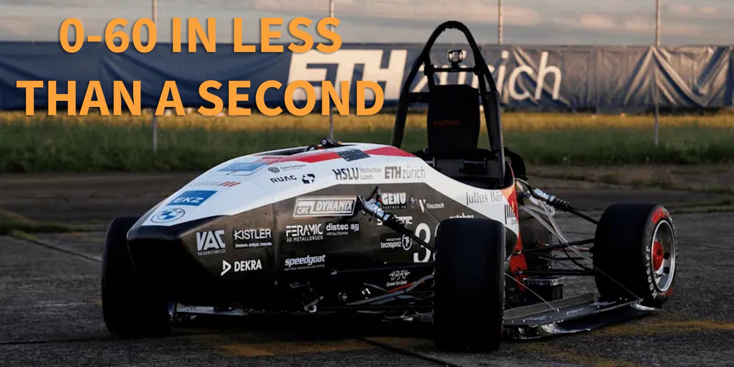 World record-setting electric race car