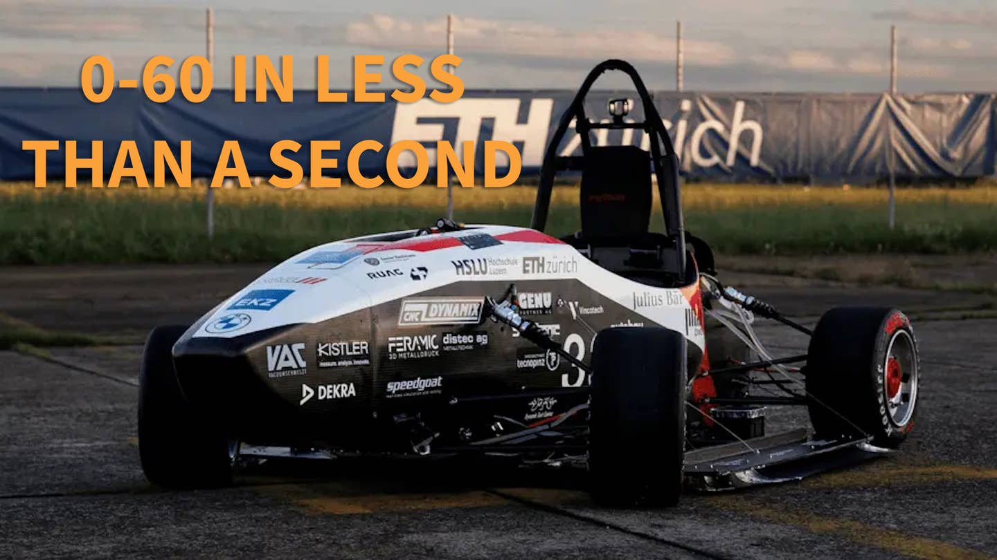 World record-setting electric race car