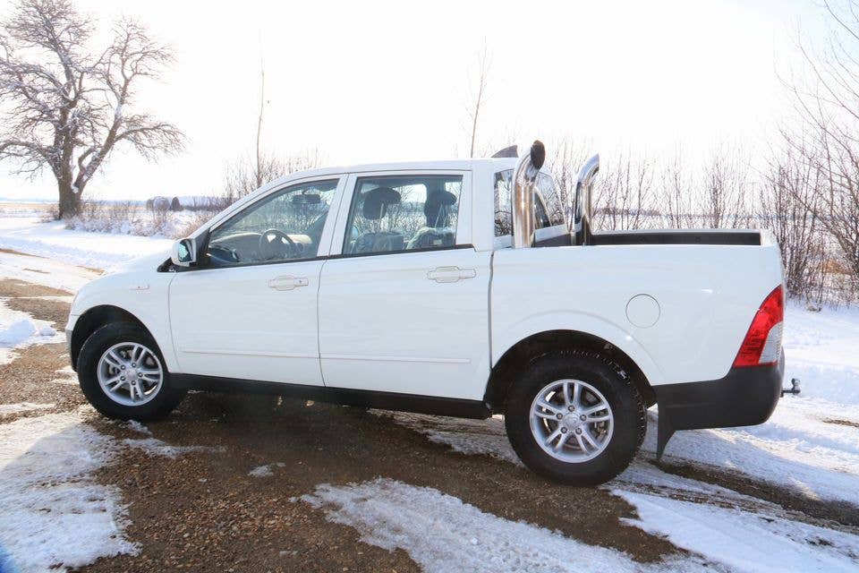 2008 Ssangyong Actyon Sports pickup truck with a Ford 289 V8.