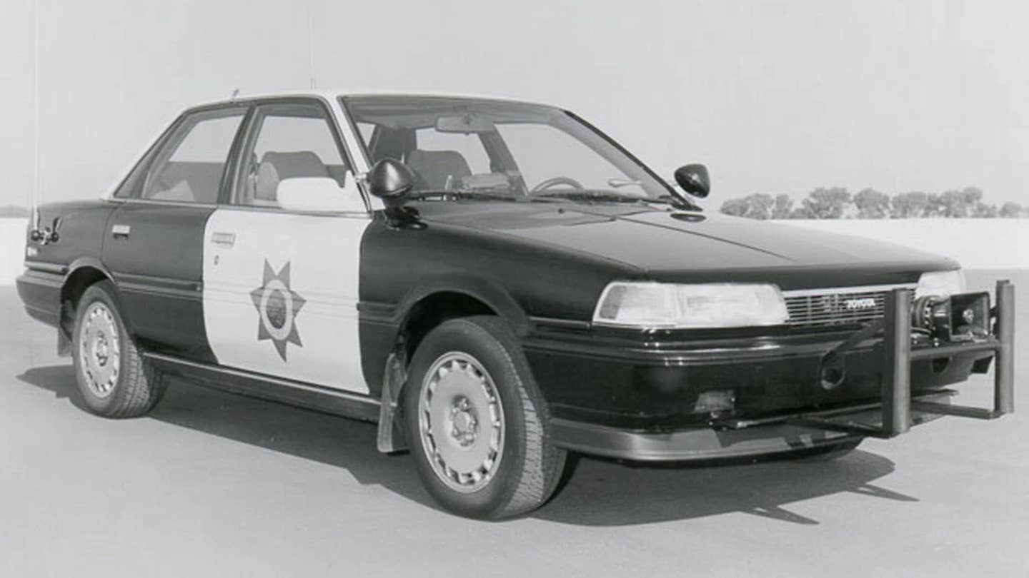 California Highway Patrol Toyota Camry, believed to possibly be the turbocharged car