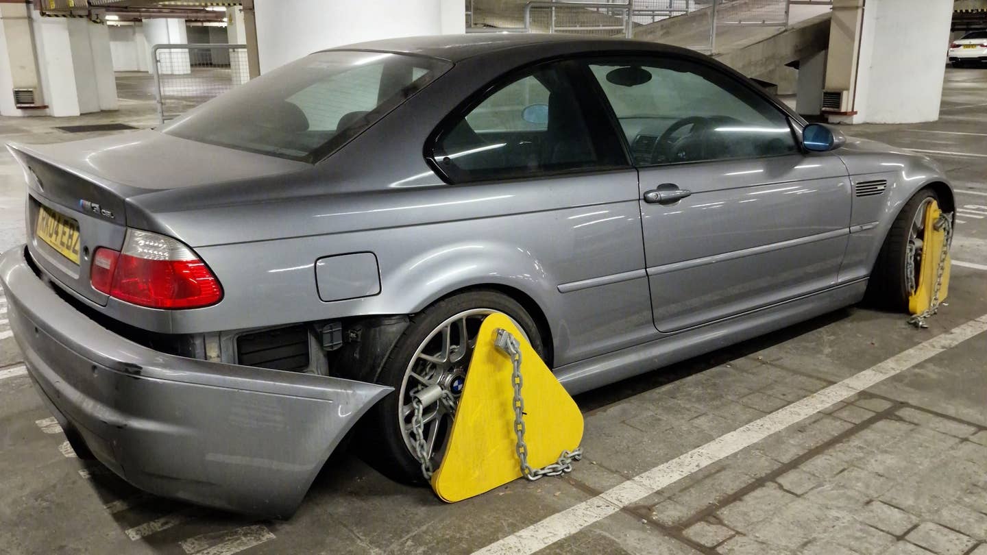 BMW M3 CSL Abandoned for a Decade in a London Garage Is a Messy Mystery