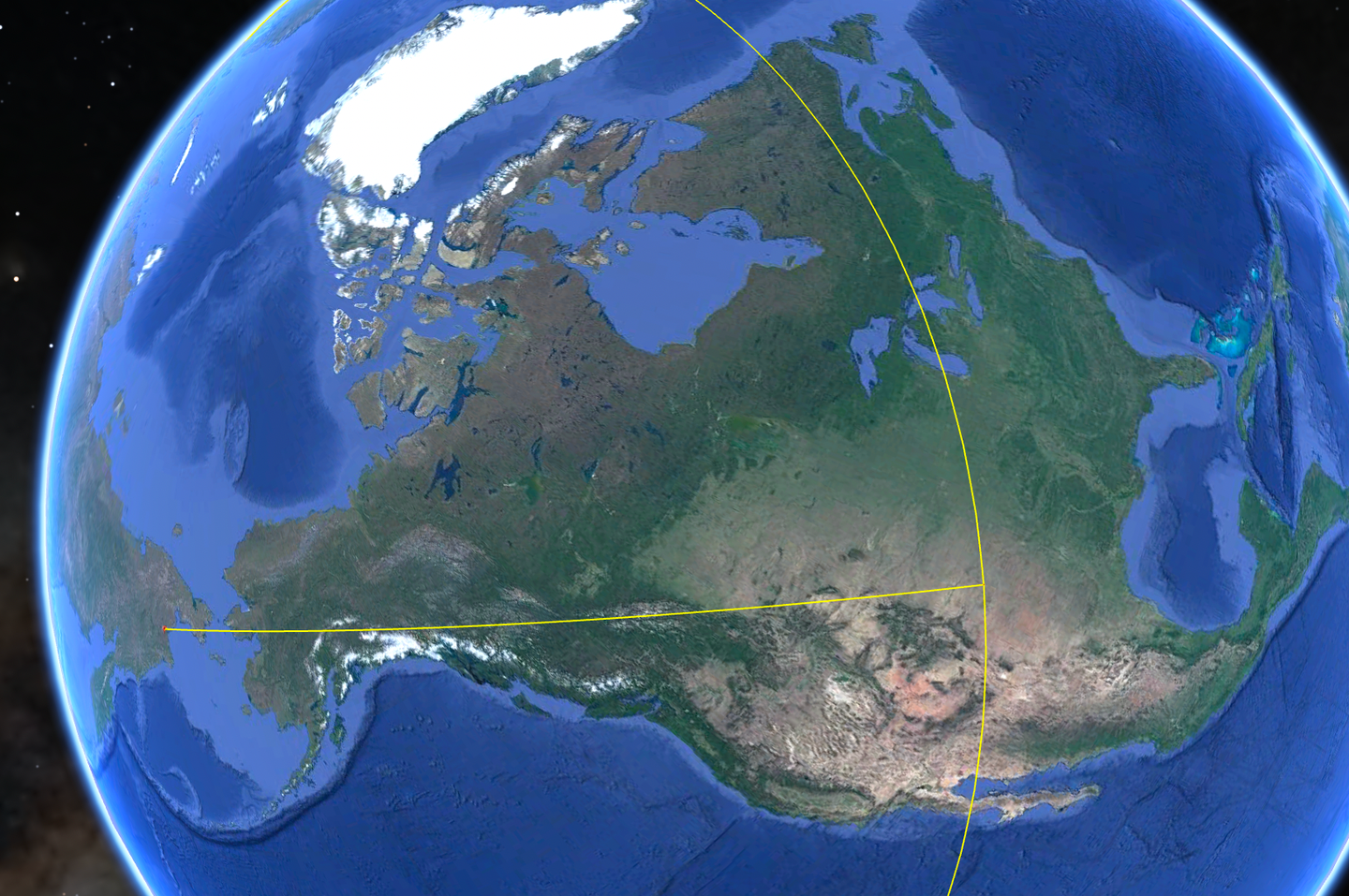 Meanwhile, a 3,700-mile-range Kh-BD launched from the forward deployment base at <a href="https://www.americansecurityproject.org/russian-arctic-military-bases/">Anadyr</a>, in the far north of Russia, could hold a consideravble portion of North America at risk. Tu-95MS bombers have been using Anadyr as a deployment base for many years; Tu-160s first landed there in 2018. <em>Google Earth</em>