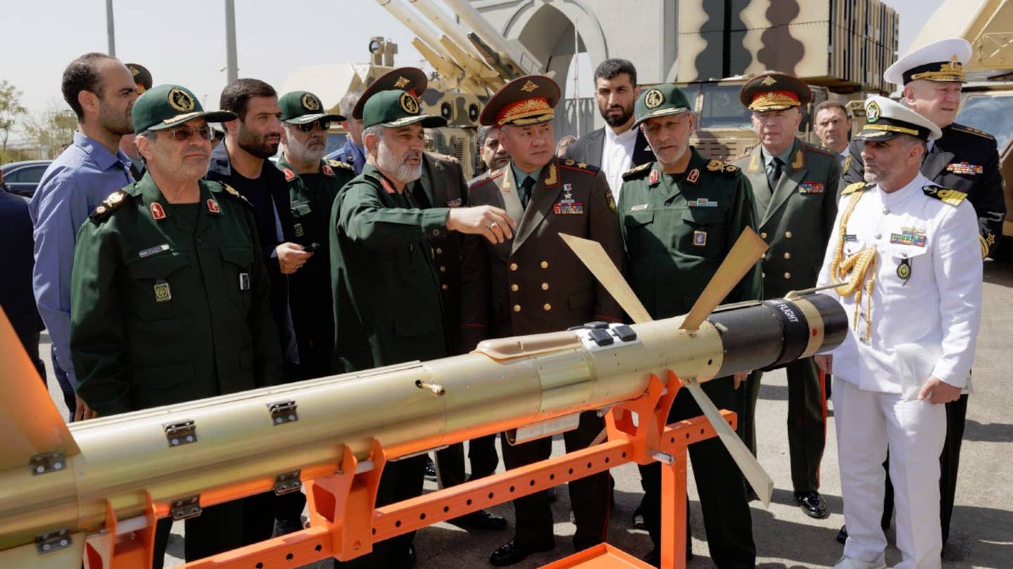 Russian Defense Minister Sergei Shoigu was shown an unusual surface-to-air missile known only as the 358 during a recent visit to Iran.