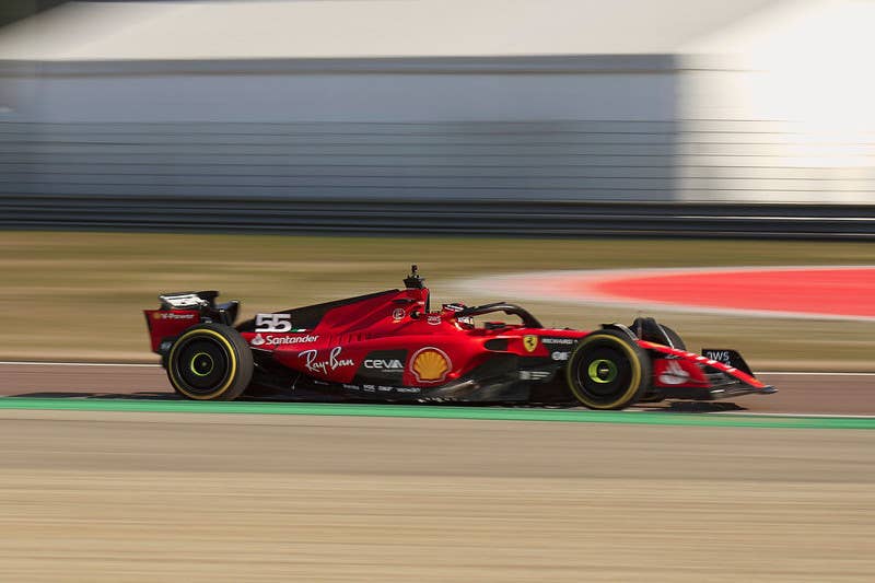 Scuderia Ferrari SF23 during pre-season shakedown