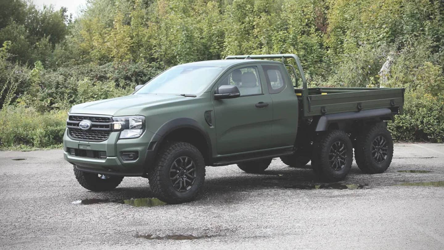 Ford Ranger Hex Is a 6×6 Hybrid Bolt-on Kit With a Four-Ton Payload