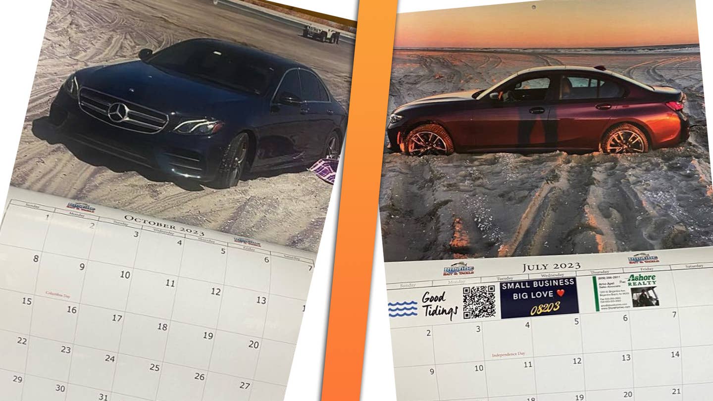 Somebody Really Made a Calendar Mocking All the Cars Beached on the Jersey Shore