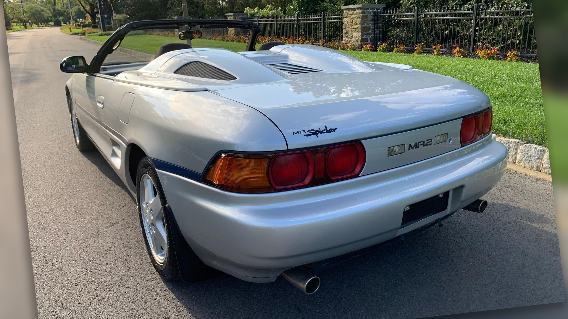 1996 Toyota MR2 Spider, viewed from the rear three-quarter angle