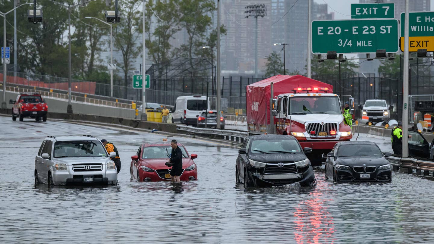 NYC Flooding: Unreal Images of Brooklyn Roads Turned Into Rivers This Weekend