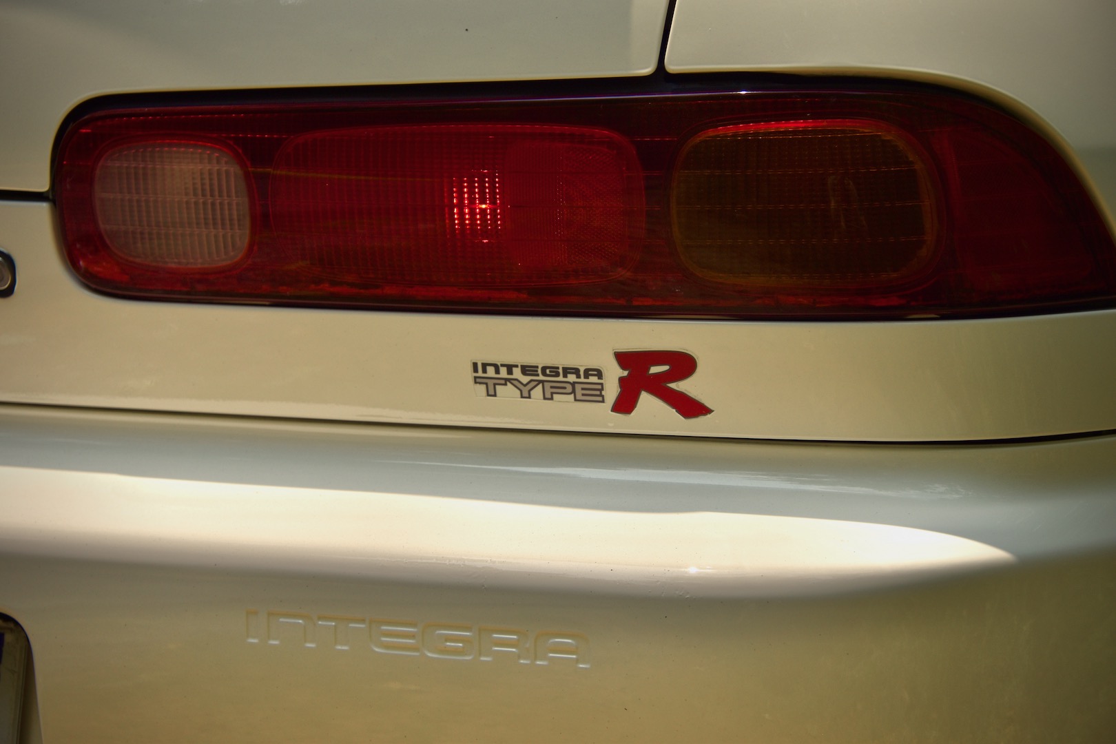1996 Honda Integra Type R taillight and Type R sticker