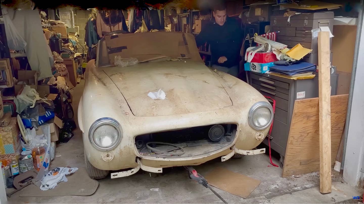 Watch This Abandoned 1955 Mercedes SL Sparkle Again After 60 Years in a Basement