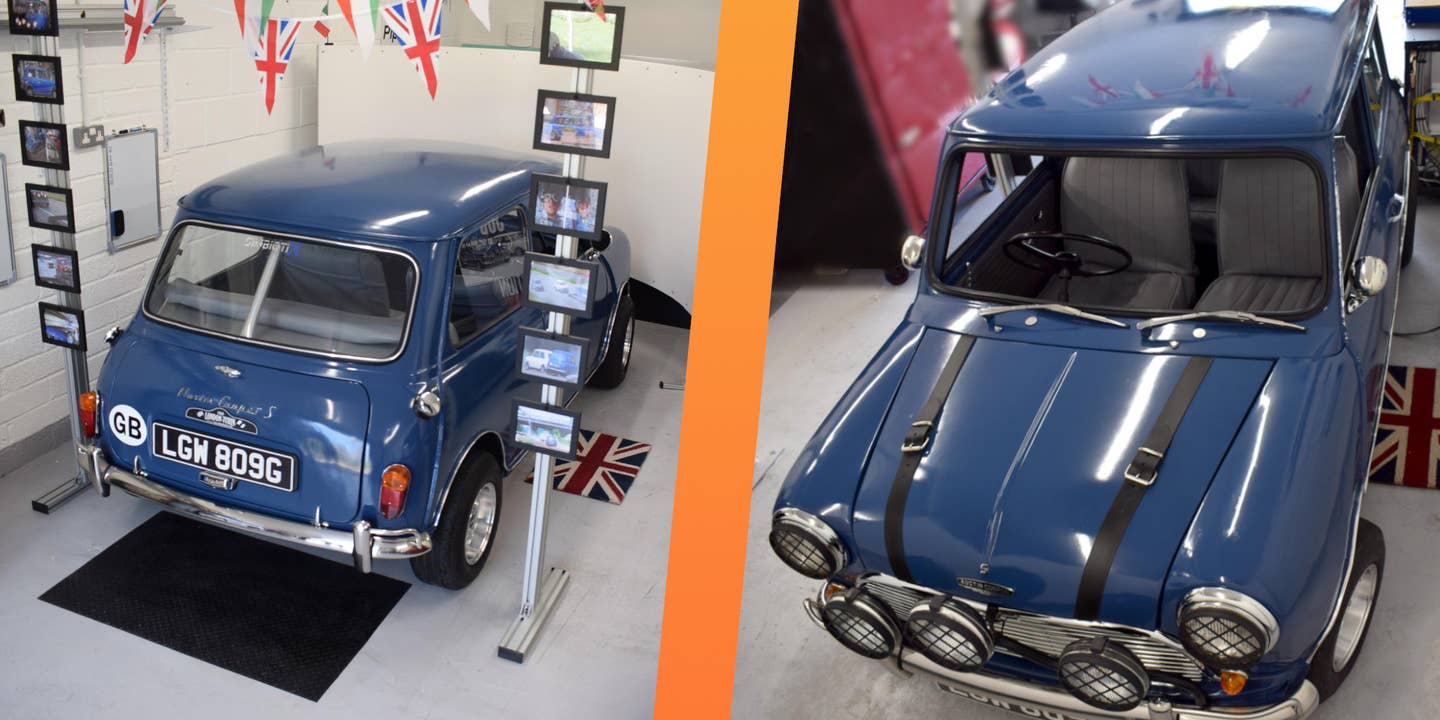 This Vintage Mini Cooper Is Actually a Top-Notch Racing Simulator