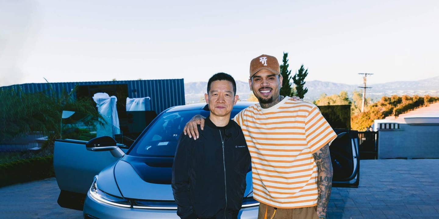The Chris Brown Redemption Arc Now Involves Faraday Future, Apparently