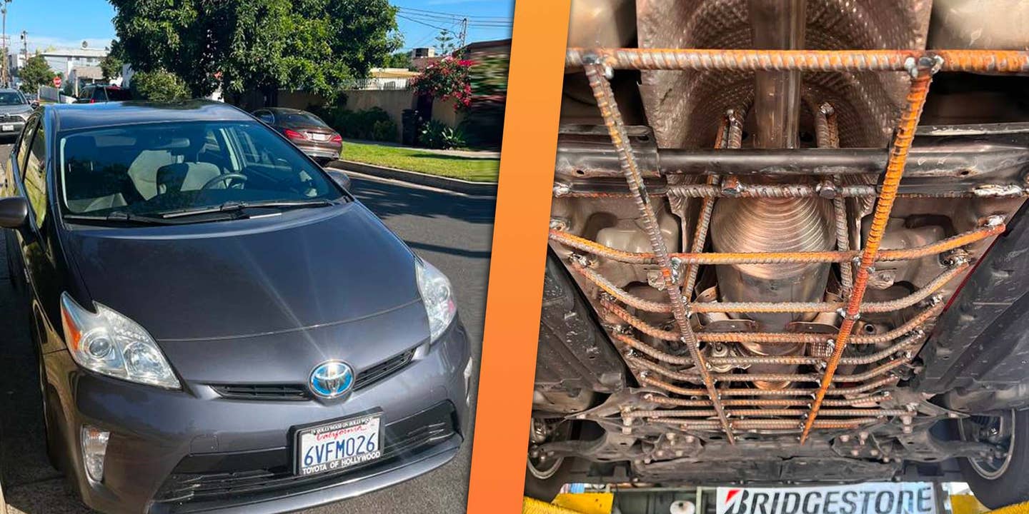 Toyota Prius on LA Craigslist Has a Catalytic Converter Cage Like a Federal Prison