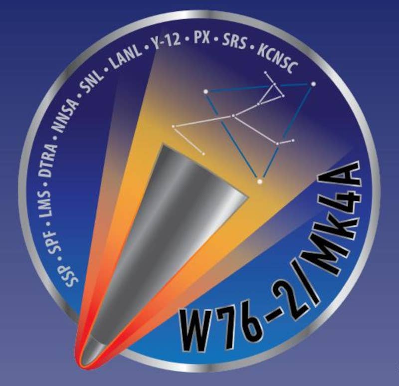 The official logo for the W76-2 lower yield warhead program. A portion of the Navy's Trident II missiles are now armed with these warheads. <em>NNSA</em>
