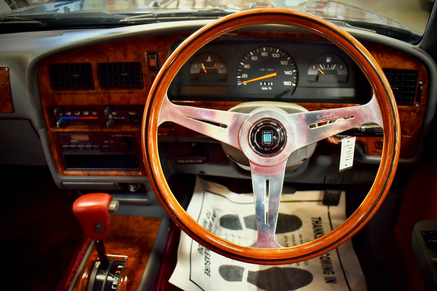 1996 Toyota Classic steering wheel and instrument cluster