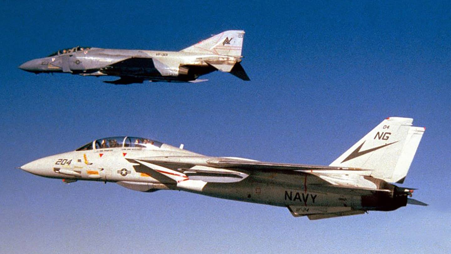 The Bizarre Story Of How A Navy F-14 Shot Down An Air Force F-4