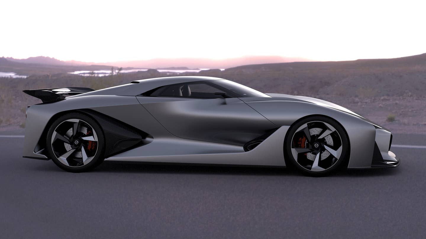 Boční pohled Nissan Concept 2020 Vision Gran Turismo