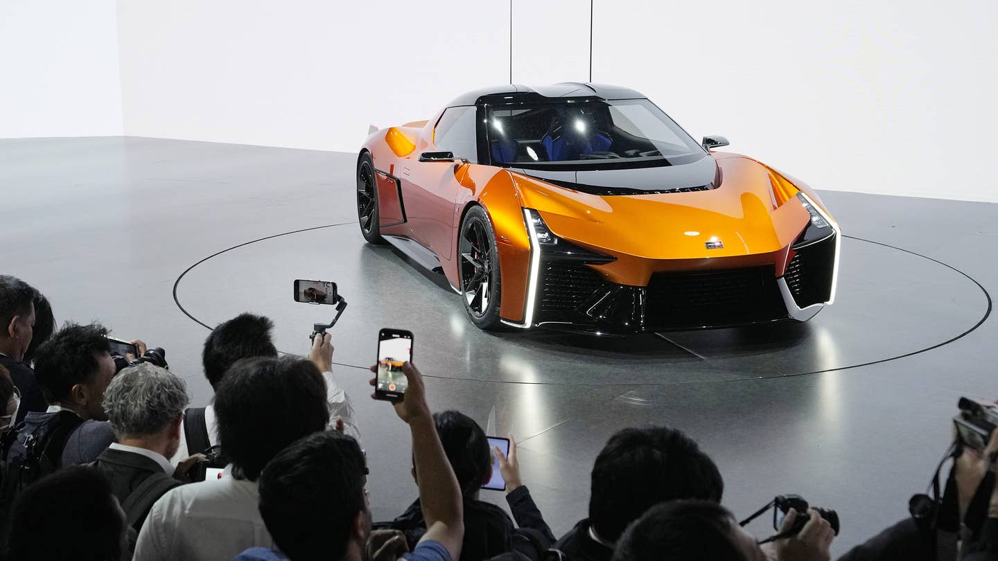 Toyota FT-Se concept on display at 2023 Japan Mobility Show.