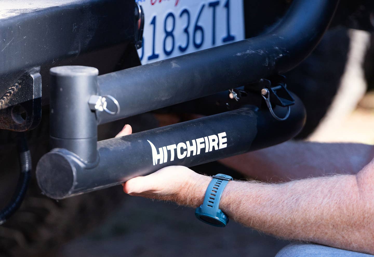 Hitchfire tailgate grilling products