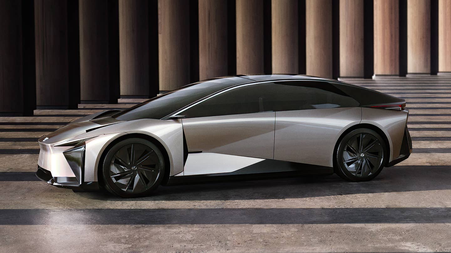 The Lexus LF-ZC EV sedan concept, which is also slated for production in the coming years.
