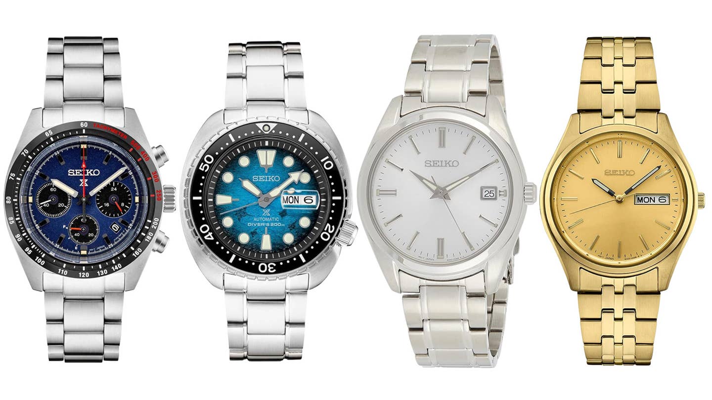 Seiko watches are on sale on Amazon