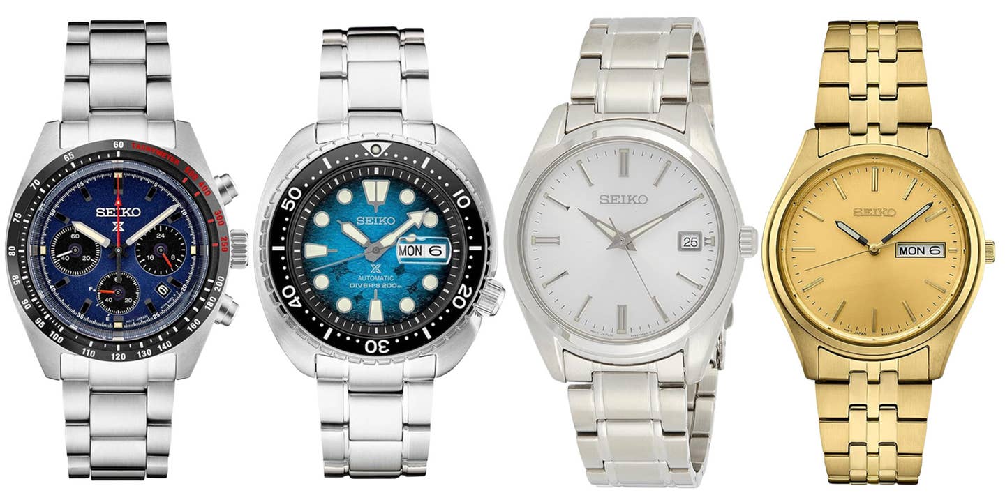 Seiko watches are on sale on Amazon