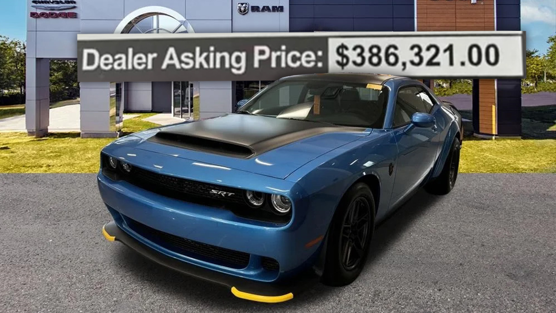 $250,000 Dealer Markup on 2023 Dodge Challenger SRT Demon 170 Is Such a Joke