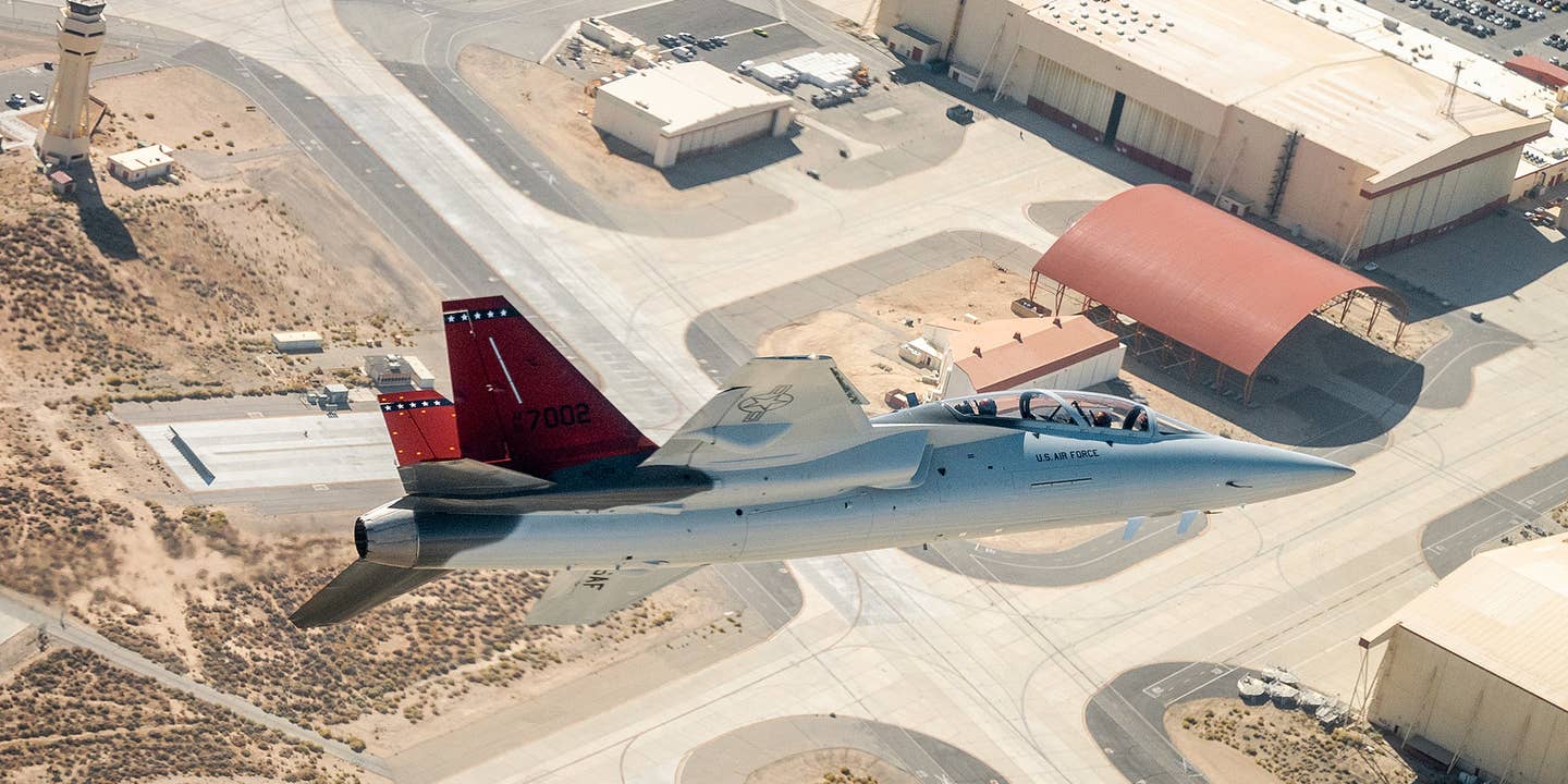 The first pre-production T-7A Red Hawk jet trainer has arrived at Edwards Air Force Base to being flight testing. This comes as the Air Force is already eyeing a light fighter version of the aircraft as part of its future tactical air combat plans.