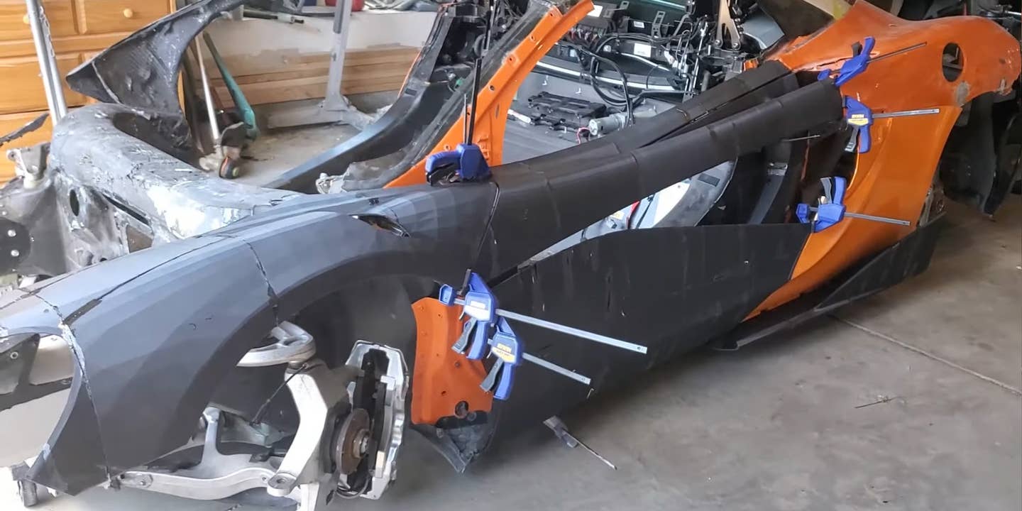 Can 3D Printing Save This Destroyed McLaren 600LT? One Guy Is Finding Out