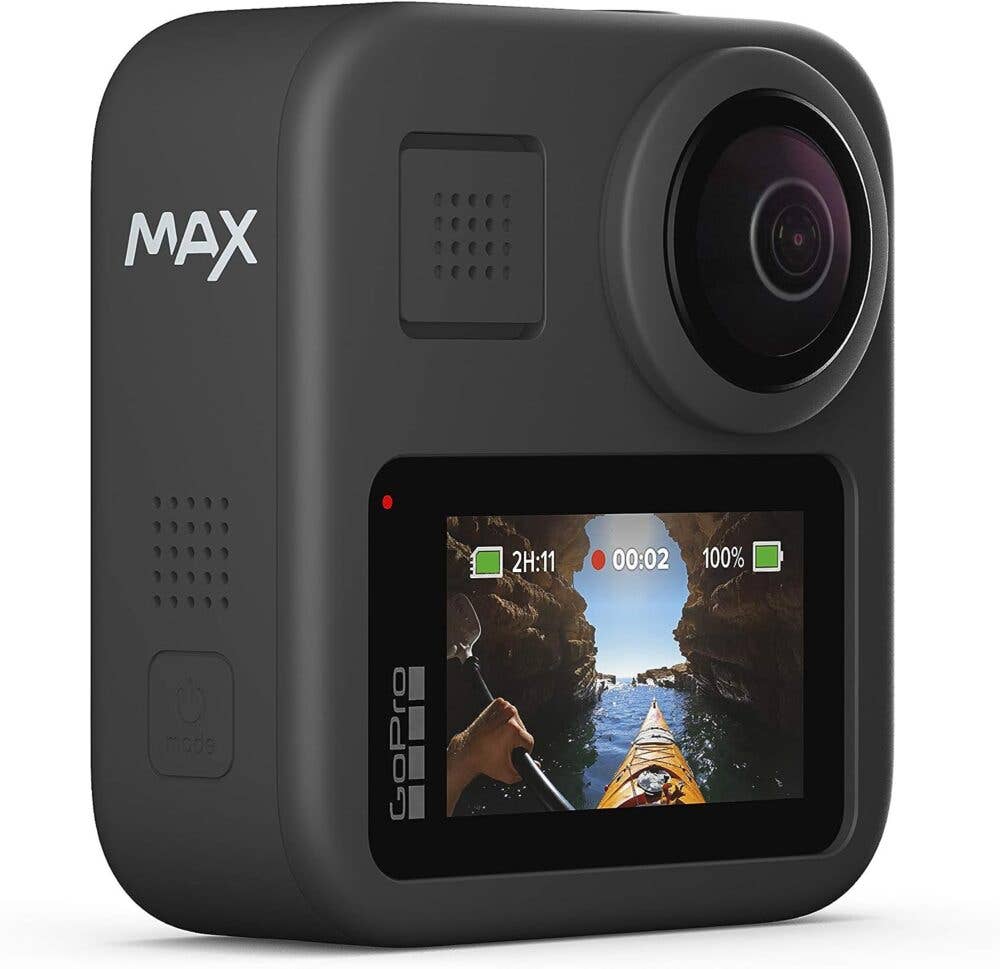 GoPro MAX — Waterproof 360 + Traditional Camera with Touch Screen Spherical 5.6K30 HD Video 16.6MP 360 Photos ($349.00)