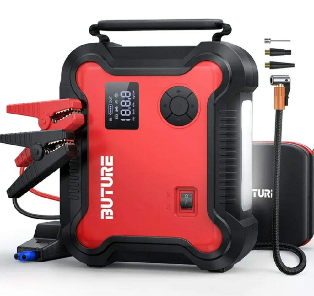 BUTURE Portable Car Jump Starter with Air Compressor ($81.88)