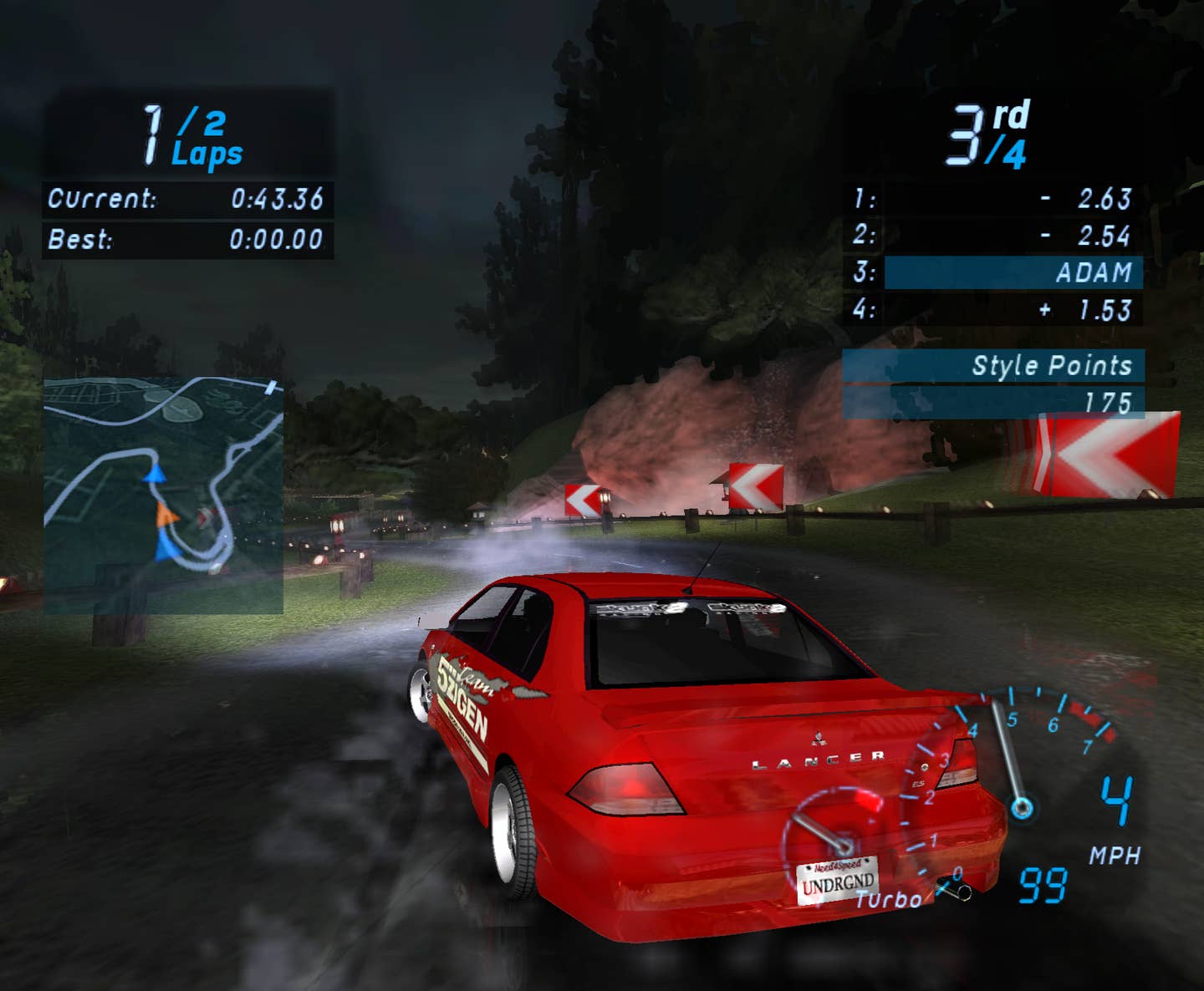 Name another game where you can drive a normal, not-Evo Mitsubishi Lancer? I'll wait.