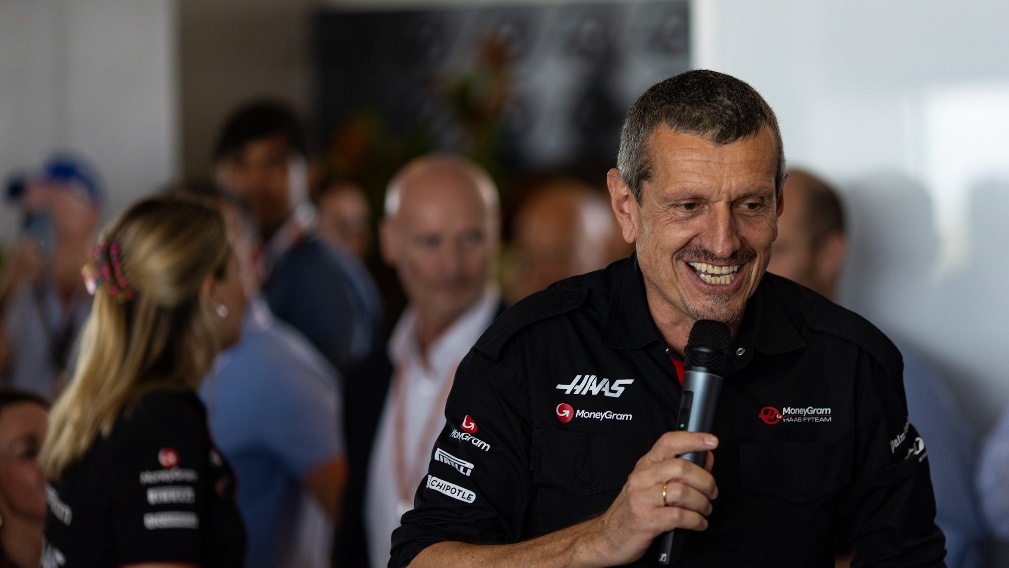 Guenther Steiner, of Haas F1, is not seriously considering a workplace sitcom.