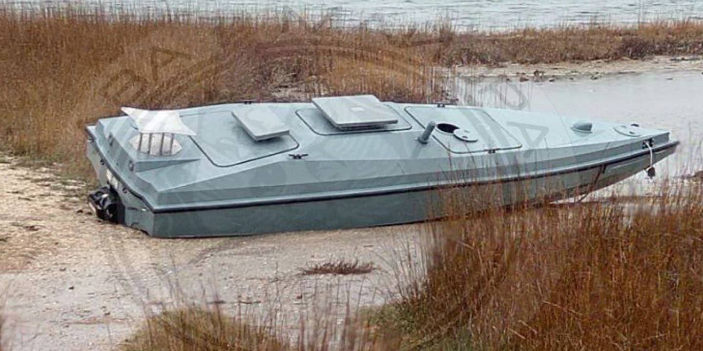Russian has captured an intact Ukrainian MAGURA V drone boat Russian sources claim