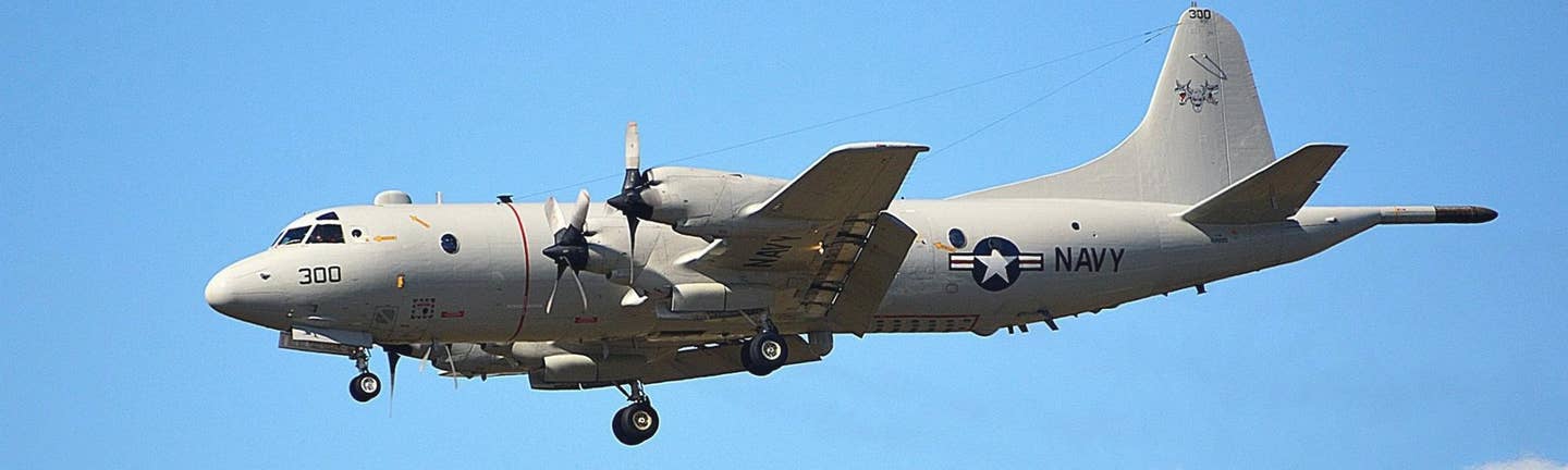 The modified P-3 that VX-30 has previously used to carry the Cast Glance system, which is also known as BH 300. <em>USN</em>