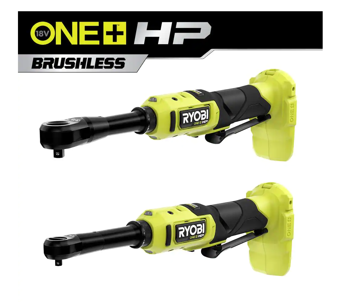ONE+ 18V Brushless Cordless 2-Tool Combo Kit w/1/4 in Extended Reach Ratchet & 3/8 in Extended Reach Ratchet ($199.00)