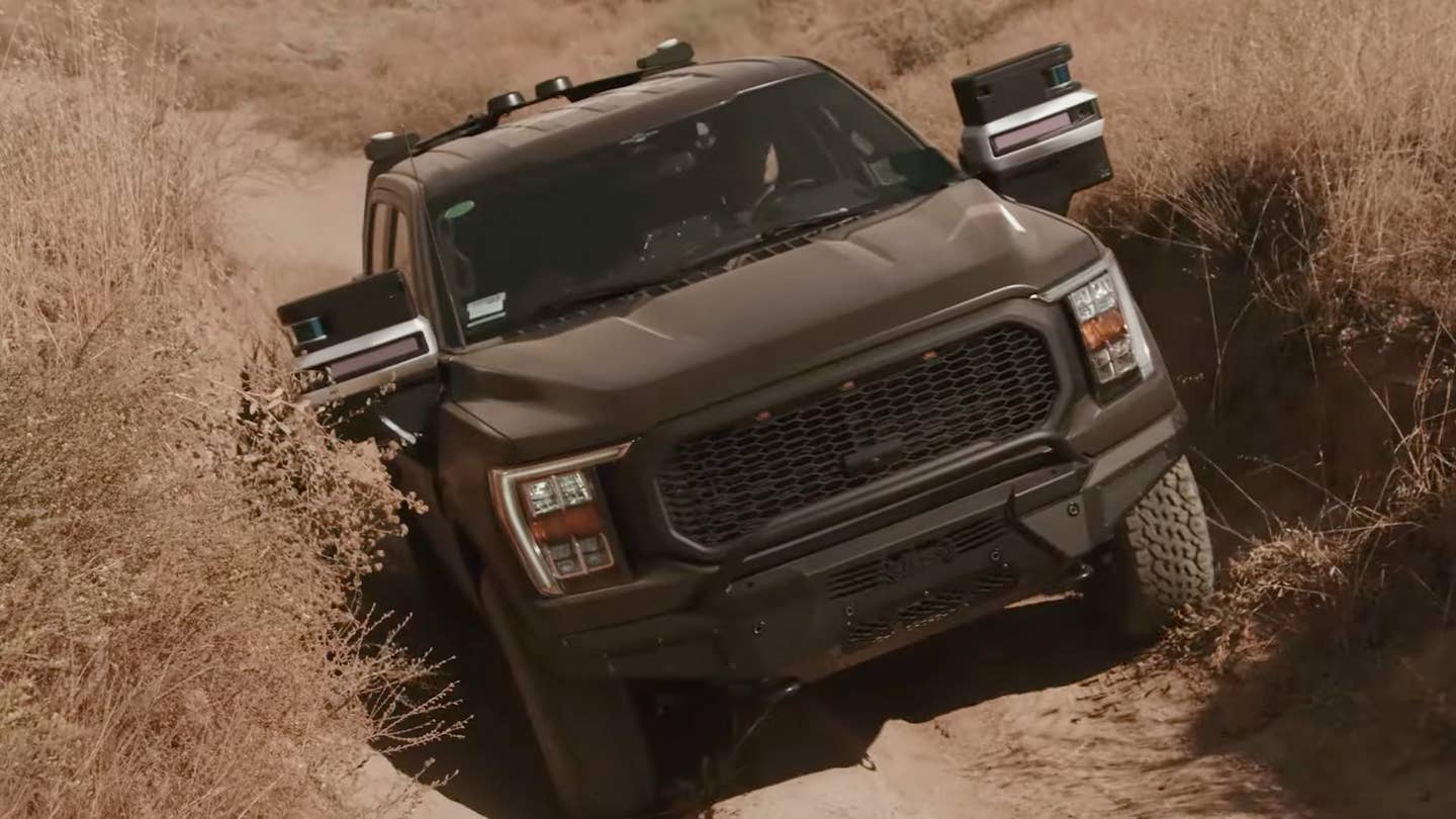 LiDAR-Equipped Ford F-150s Built for the Military Can Drive Themselves Anywhere