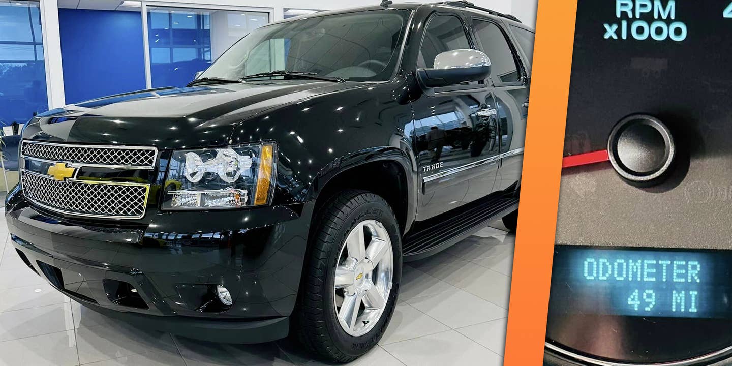 This 49-Mile 2014 Chevy Tahoe Time Capsule Is Being Traded Like a Stock
