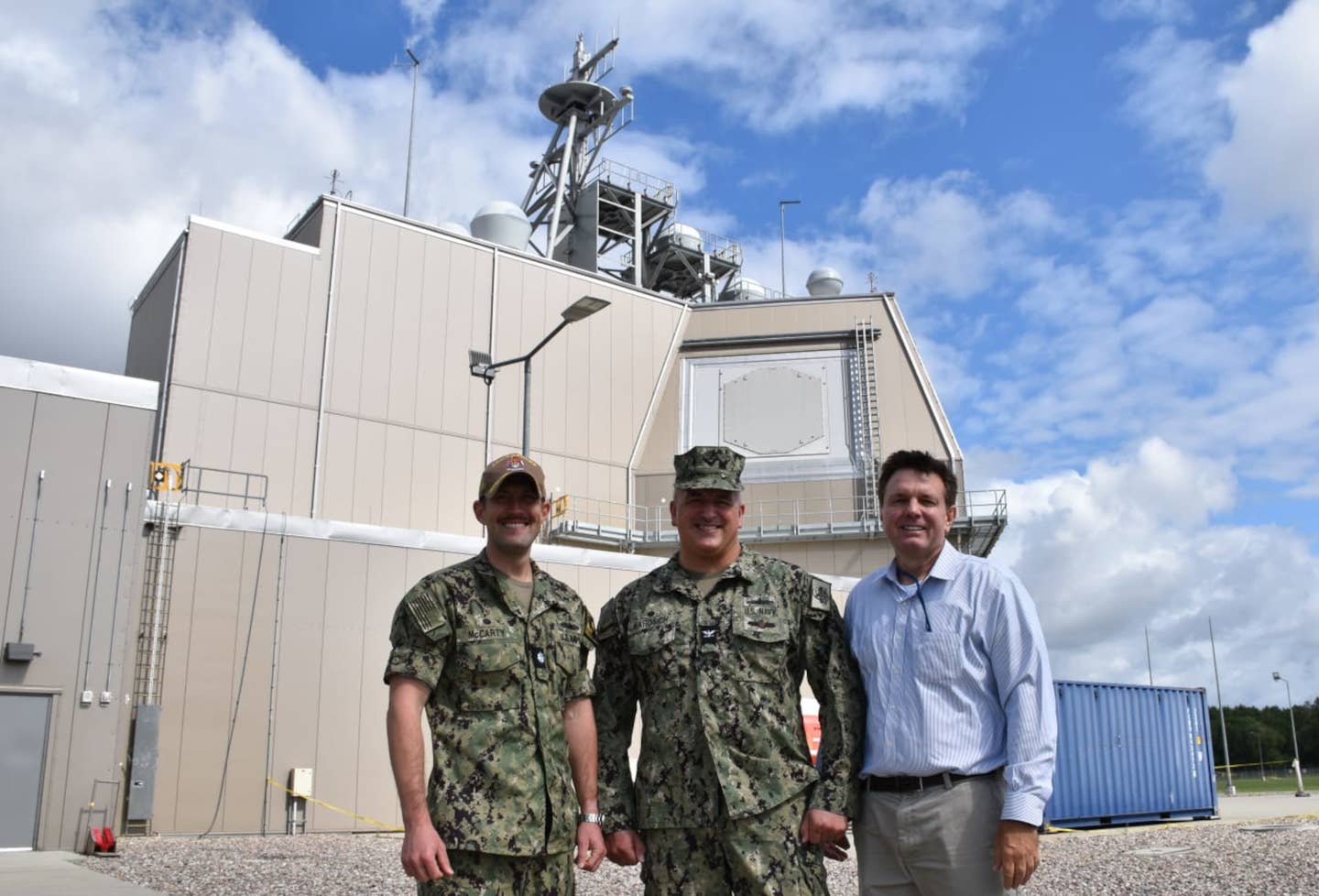 U.S. Navy personnel visit the Aegis Ashore Poland site in July 2023. <em>USN</em>