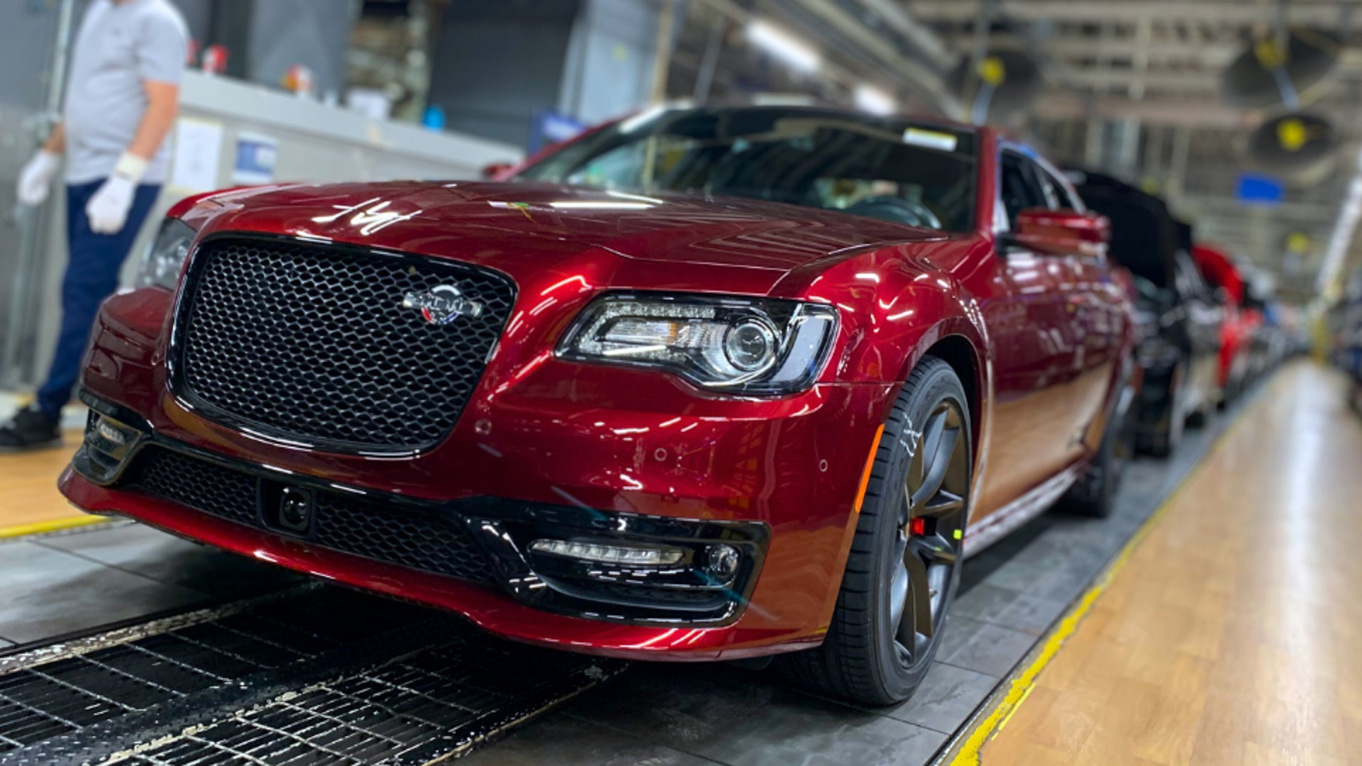 The most recent Chrysler 300C, equipped with a powerful Hemi engine, has just been produced.