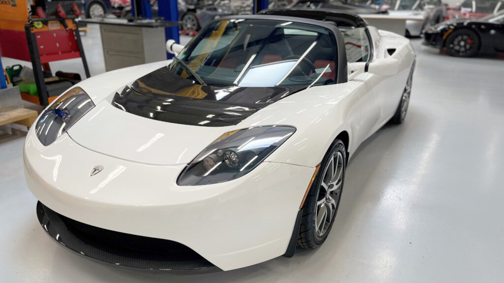 Pristine 38-Mile Tesla Roadster Emerges From Arizona Garage for Auction