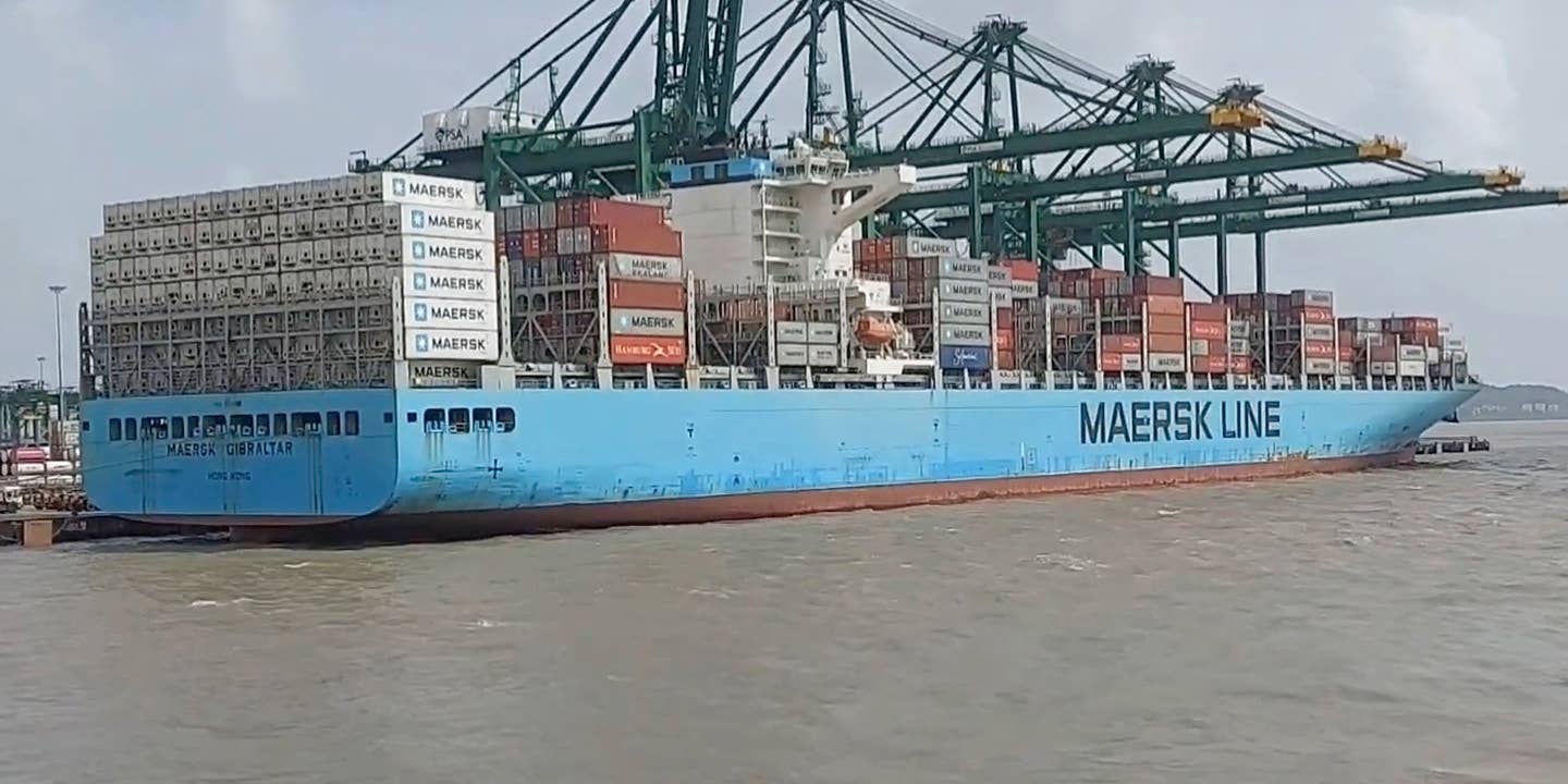 The Maersk Gibraltar came under attack by a Houthi missile Thursday.