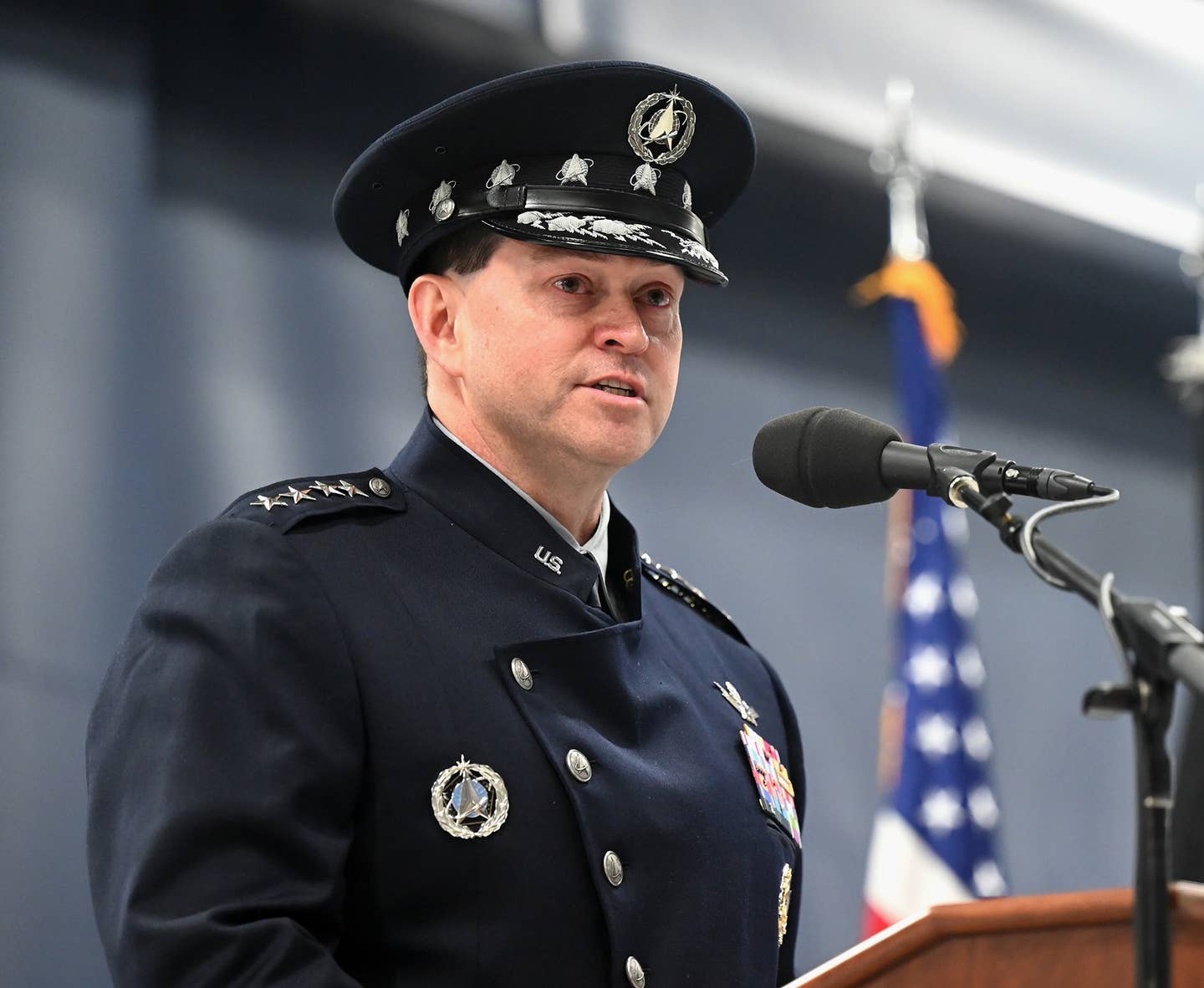 Chief of Space Operations Gen. Chance Saltzman, the senior uniformed officer heading the Space Force. <em>U.S. Air Force photo by Andy Morataya</em>