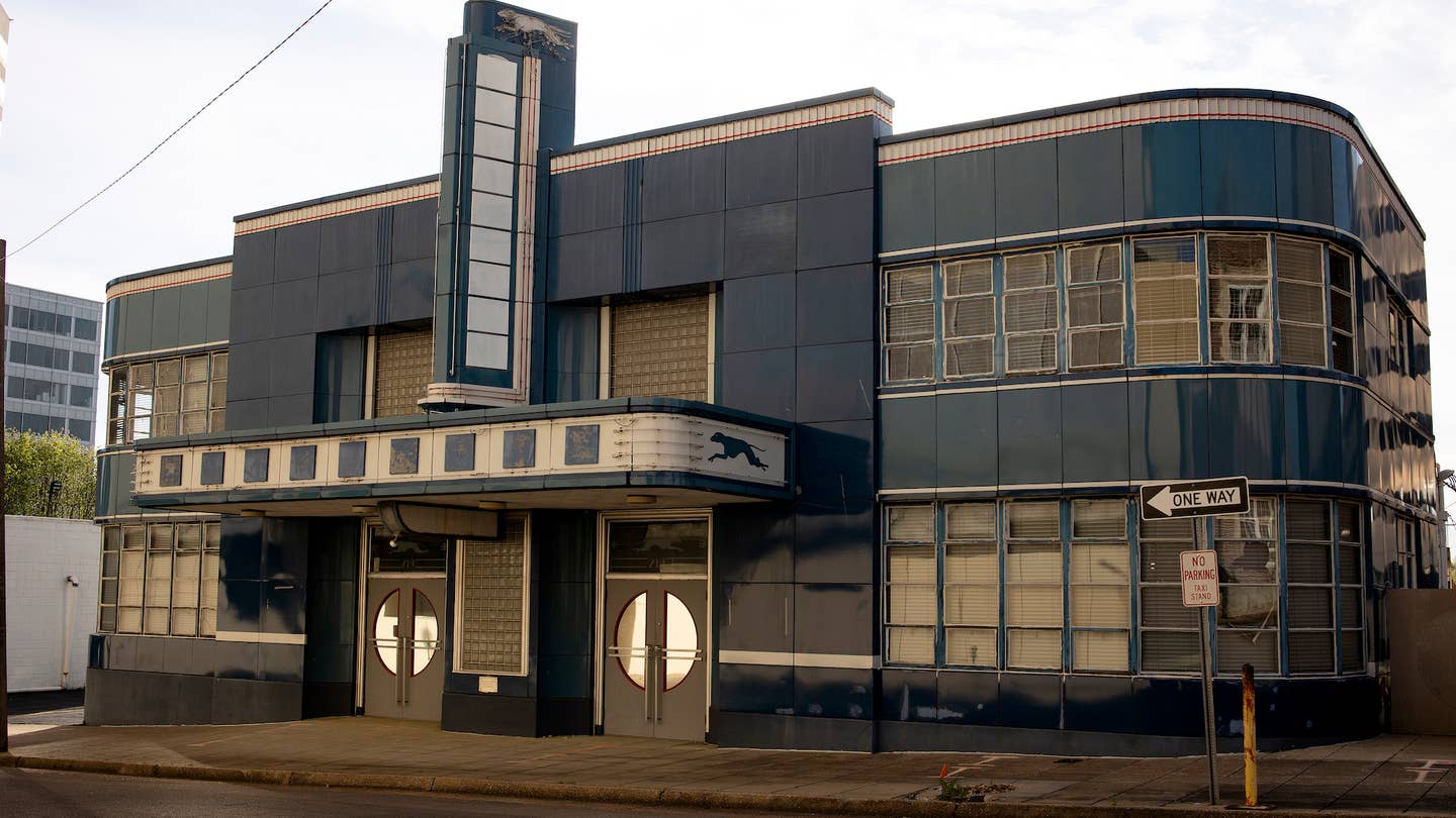 The old, and now closed Jackson Greyhound bus station is now an historical site because Freedom Riders trying to integrate interstate commerce during the Civil Rights movement were arrested here, seen on March 15, 2023, in Jackson, Mississippi.
