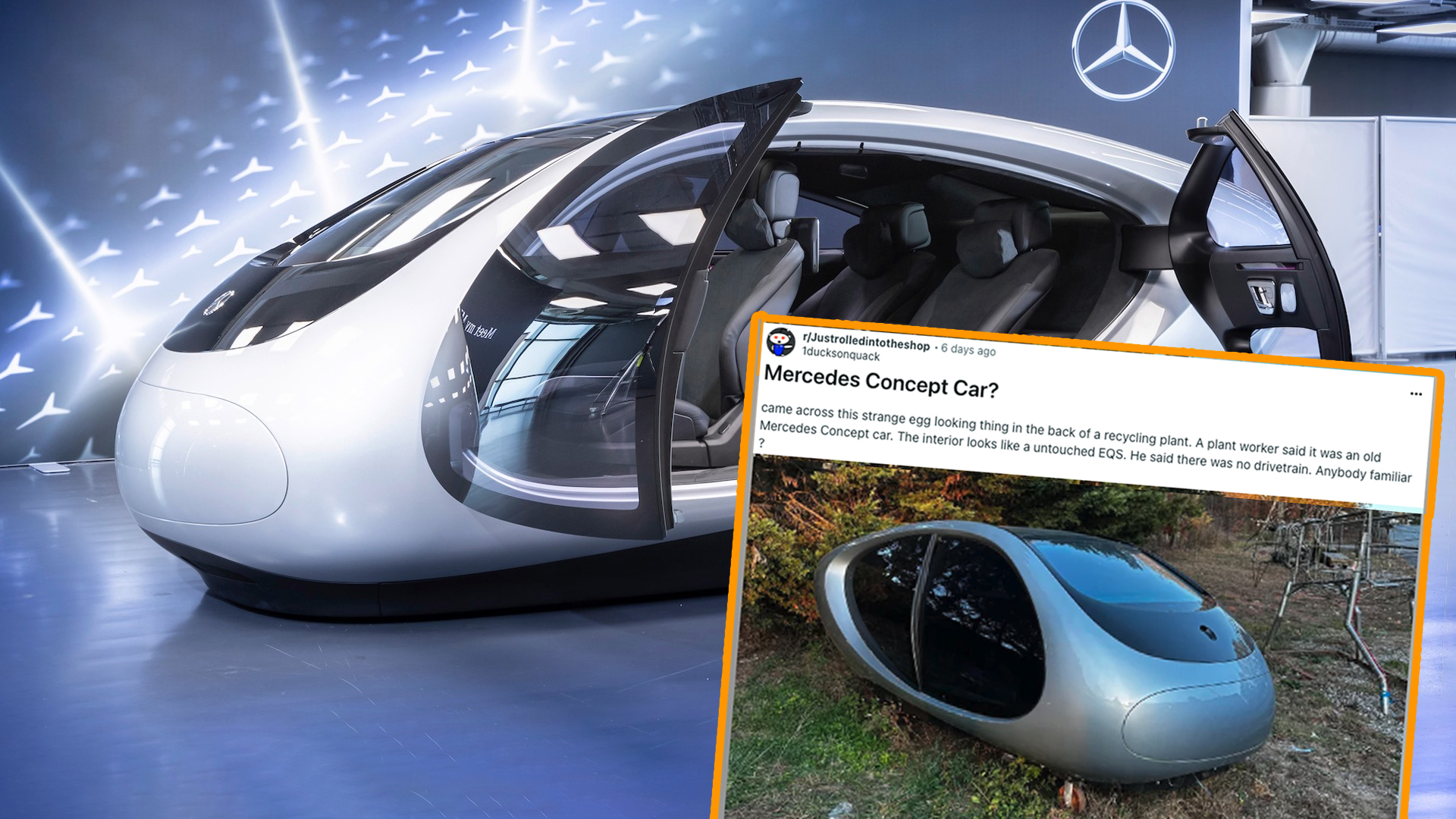 Who’s Gonna Rescue This Abandoned Mercedes Concept Techno-Egg?