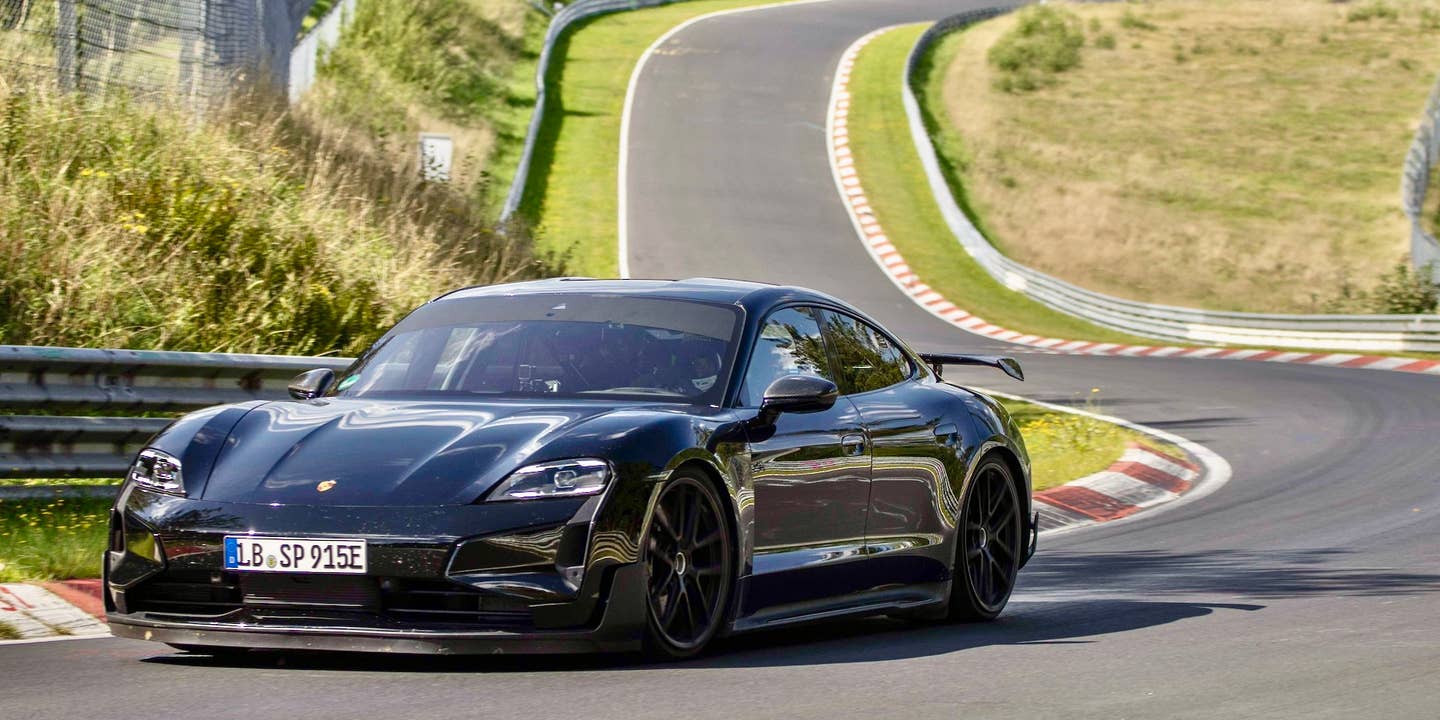The Porsche Taycan Just Smoked the Tesla Model S Plaid’s Nurburgring EV Lap Record