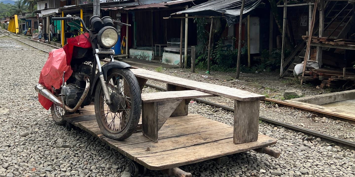 Colombia’s Motorcycle Rail Cars Are Terrifyingly Simple Public Transportation