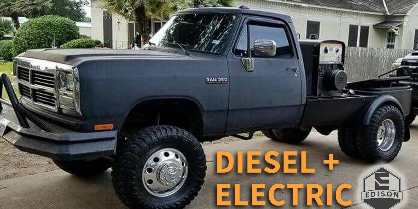 Watch a Diesel-Electric Edison Semi Truck Drag a WWII Tank Like It's Nothing