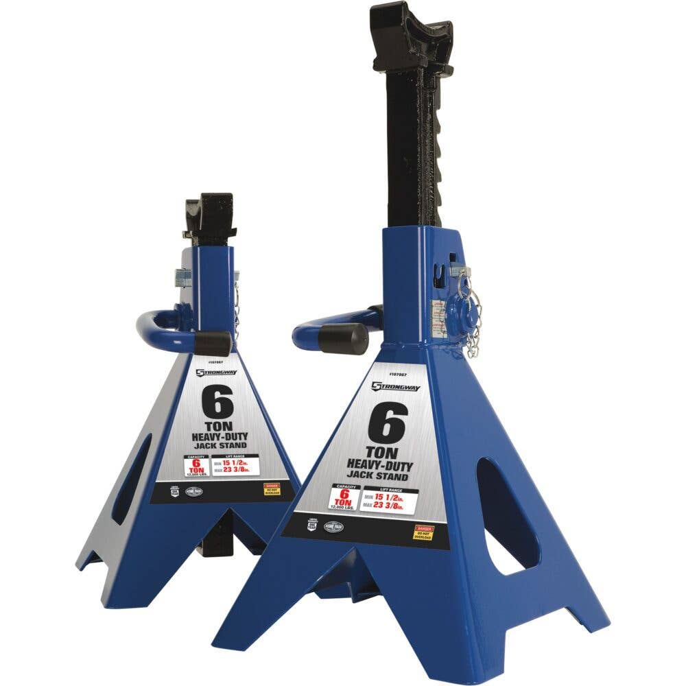 Strongway Double-Locking 6-Ton Jack Stands for $69.99